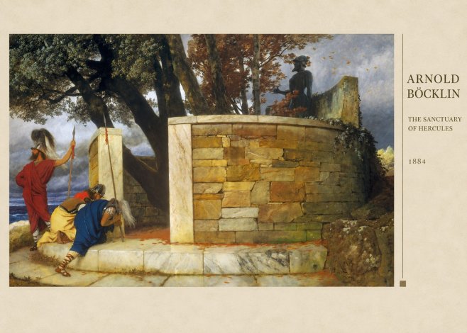 Arnold Böcklin The Sanctuary of Hercules No3 - Plakát
