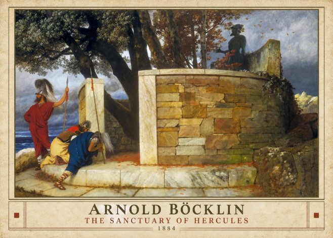 Arnold Böcklin The Sanctuary of Hercules No4 - Plakát