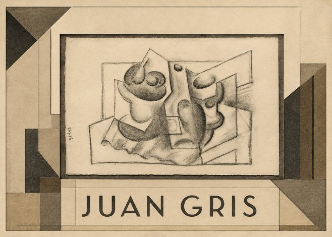 Juan Gris Nature Morte (Bouteille Et Fruit) No1 - Plakát