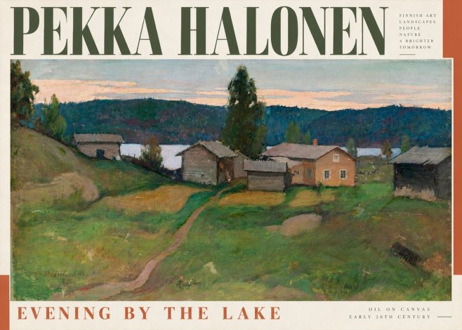 Pekka Halonen Evening by the Lake No4 - Plakát