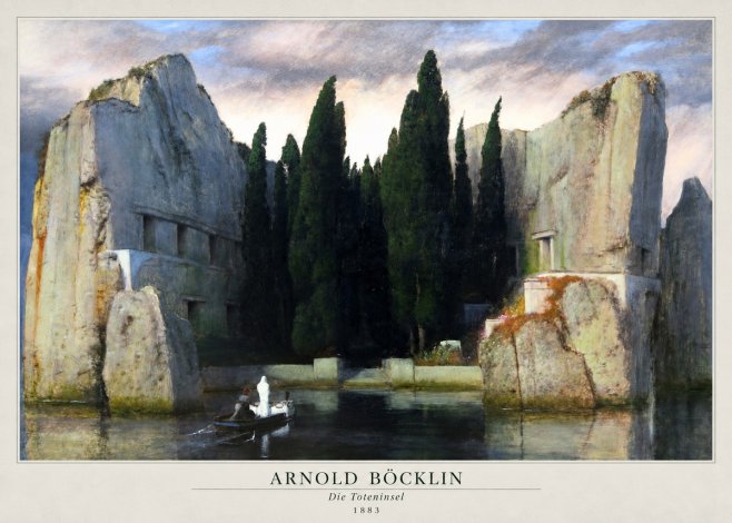 Arnold Böcklin Die Toteninsel VII No2 - Plakát