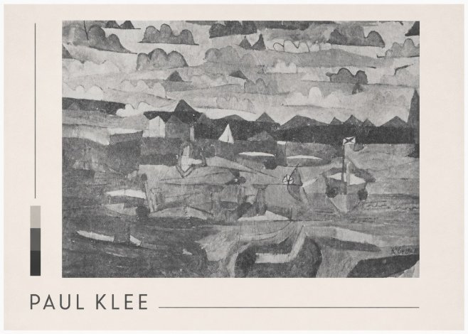 Paul Klee Coastal Landscape No3 - Plakát