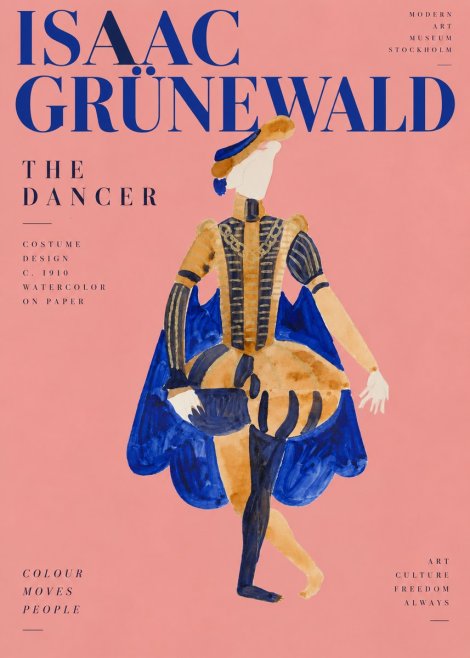 Isaac Grünewald Costume Design XV No4 - Plakát