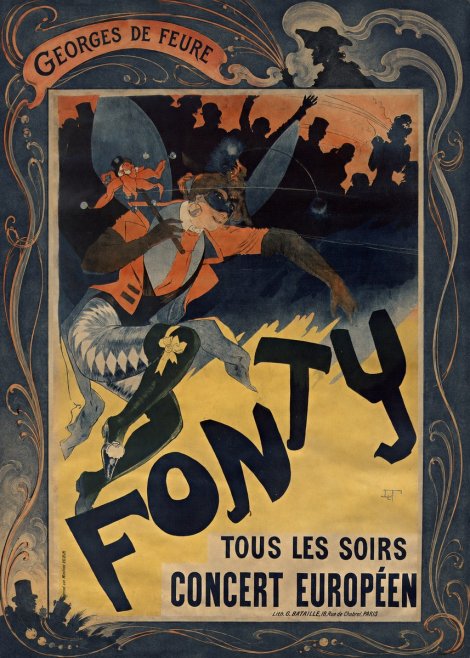 Georges de Feure Fonty II No4 - Plakát