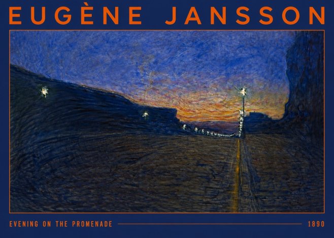 Eugène Jansson Evening on the Promenade No2 - Plakát