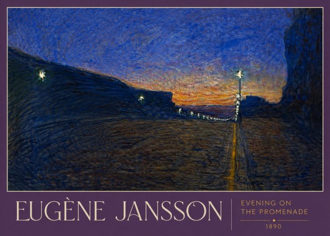 Eugène Jansson Evening on the Promenade No3 - Plakát