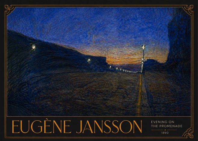 Eugène Jansson Evening on the Promenade No5 - Plakát
