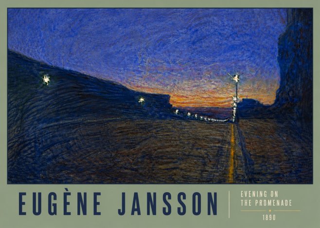 Eugène Jansson Evening on the Promenade No6 - Plakát