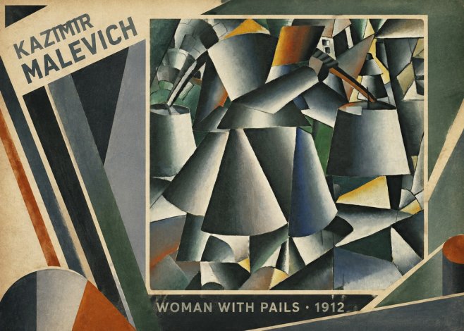 Kazimir Malevich Woman with Pails No2 - Plakát