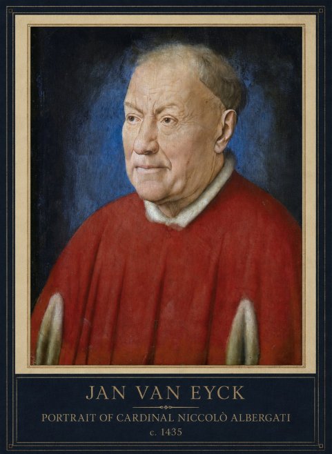 Jan van Eyck Portrait of Cardinal Niccolò Albergati No1 - Plakát
