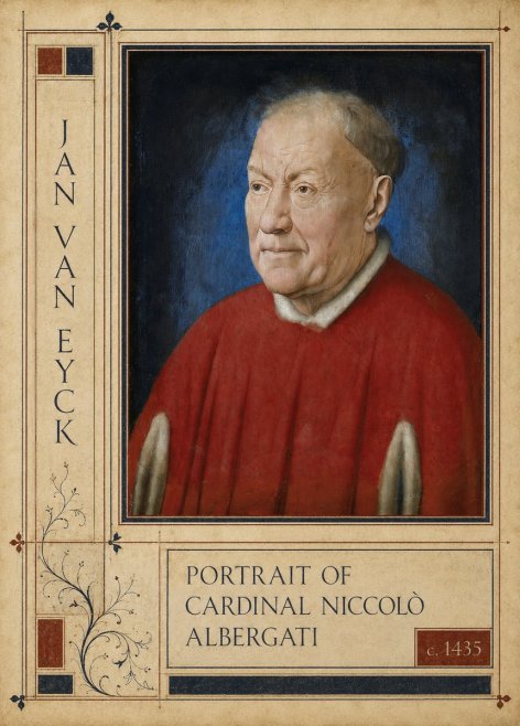 Jan van Eyck Portrait of Cardinal Niccolò Albergati No2 - Plakát