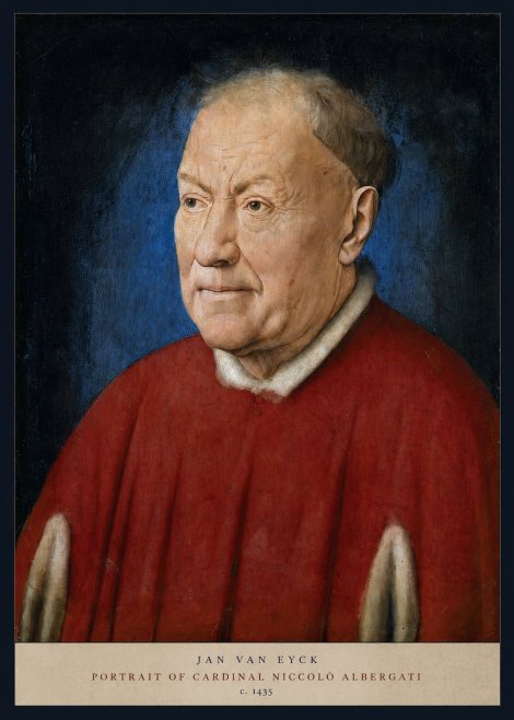 Jan van Eyck Portrait of Cardinal Niccolò Albergati No5 - Plakát