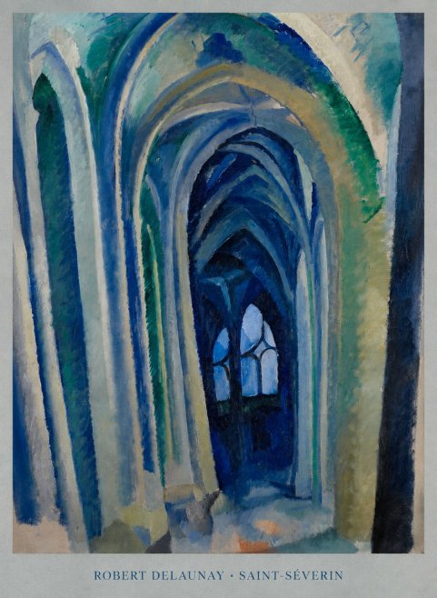 Robert Delaunay Saint-séverin No5 - Plakát