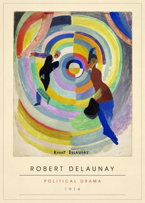 Robert Delaunay Political Drama No3 - Plakát