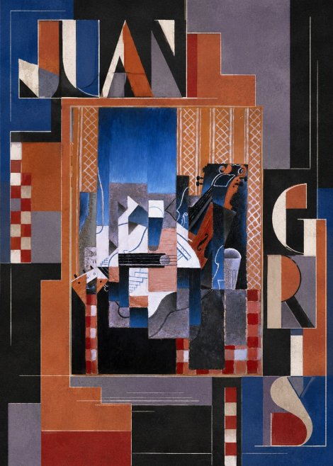 Juan Gris Still Life with Guitar and Violin No5 - Plakát