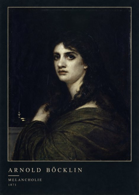 Arnold Böcklin Melancholie No4 - Plakát