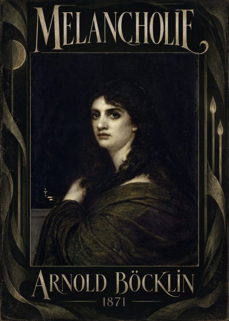 Arnold Böcklin Melancholie No5 - Plakát