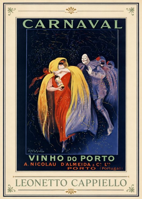 Leonetto Cappiello Carnaval - Vinho Do Porto No1 - Plakát