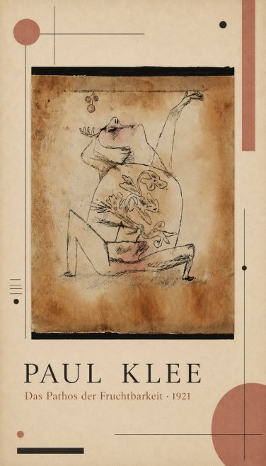 Paul Klee Das Pathos Der Fruchtbarkeit No4 - Plakát