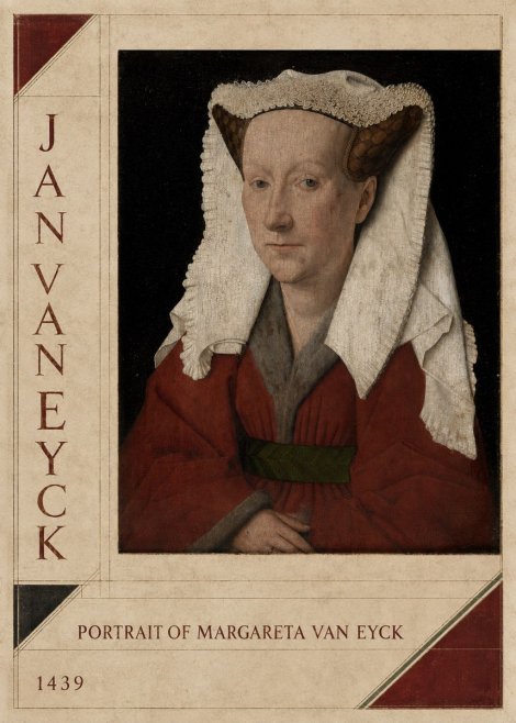 Jan van Eyck Portrait of Margareta Van Eyck No2 - Plakát