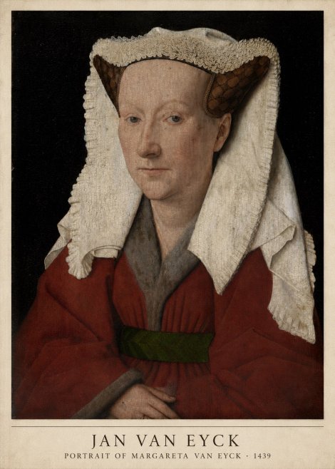 Jan van Eyck Portrait of Margareta Van Eyck No5 - Plakát