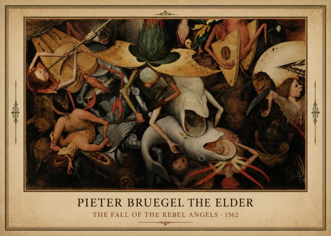 Pieter Bruegel The Fall of the Rebel Angels VI No3 - Plakát