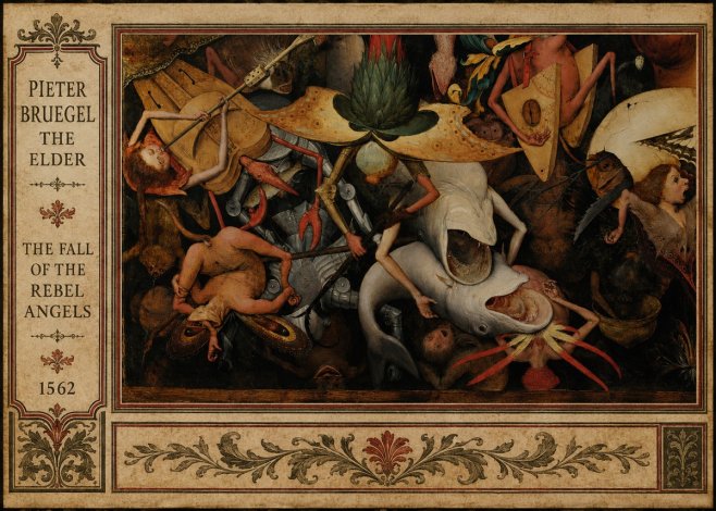 Pieter Bruegel The Fall of the Rebel Angels VI No4 - Plakát