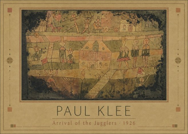 Paul Klee Arrival of the Jugglers No1 - Plakát