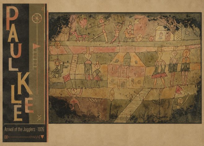 Paul Klee Arrival of the Jugglers No3 - Plakát