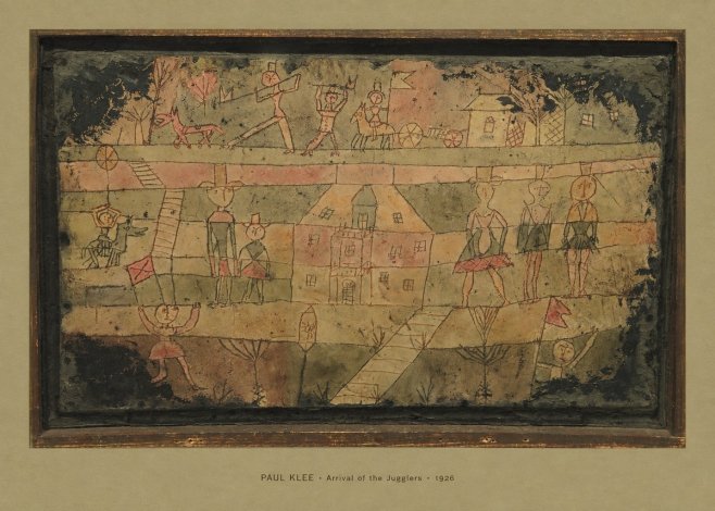 Paul Klee Arrival of the Jugglers No4 - Plakát
