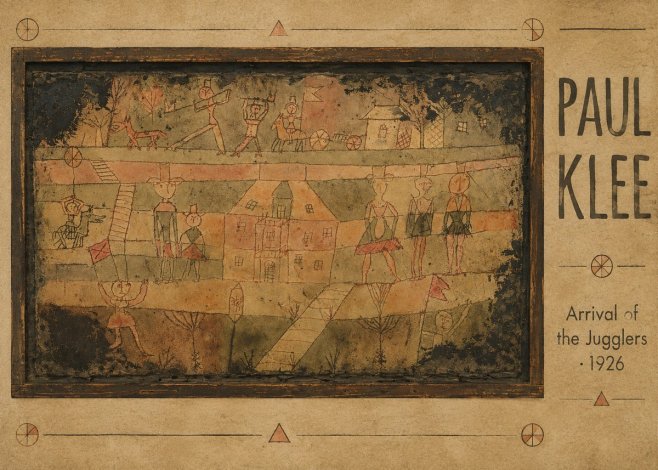 Paul Klee Arrival of the Jugglers No5 - Plakát