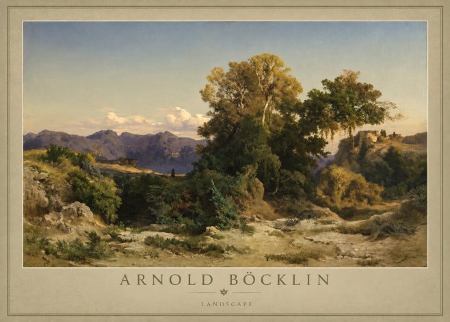 Arnold Böcklin Im Albanergebirge No6 - Plakát