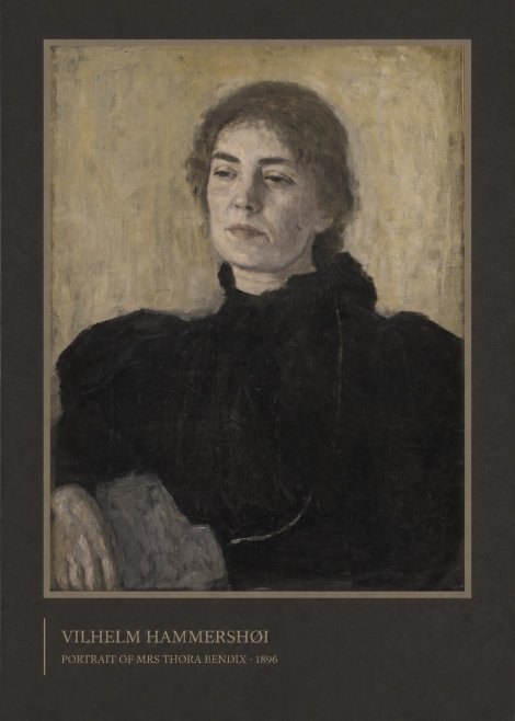 Vilhelm Hammershøi Portrait of Mrs Thora Bendix No2 - Plakát