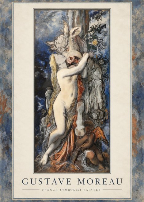 Gustave Moreau Europe and the Bull No1 - Plakát