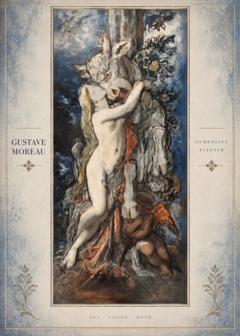 Gustave Moreau Europe and the Bull No3 - Plakát