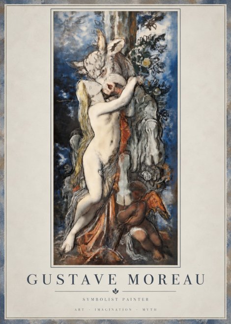 Gustave Moreau Europe and the Bull No4 - Plakát