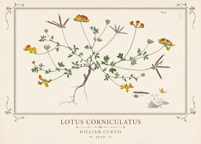 William Curtis Lotus Corniculatus III No1 - Plakát