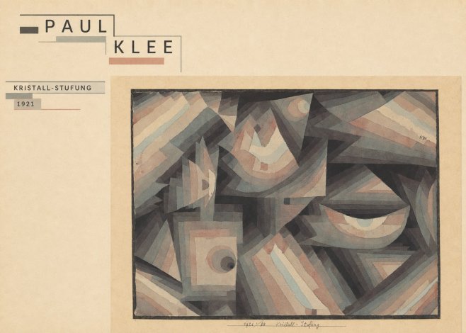 Paul Klee Kristall-stufung II No3 - Plakát