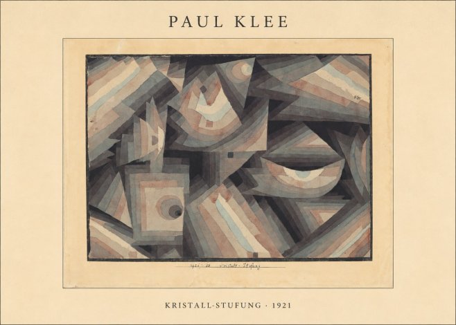 Paul Klee Kristall-stufung II No4 - Plakát