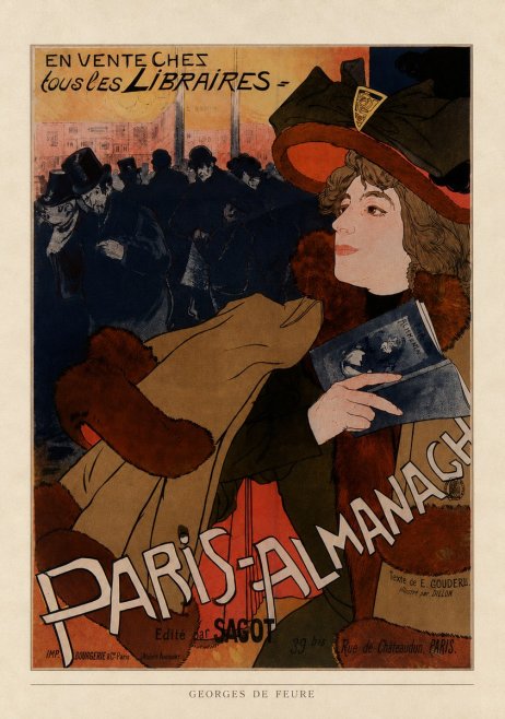 Georges de Feure Paris-almanach IV No4 - Plakát