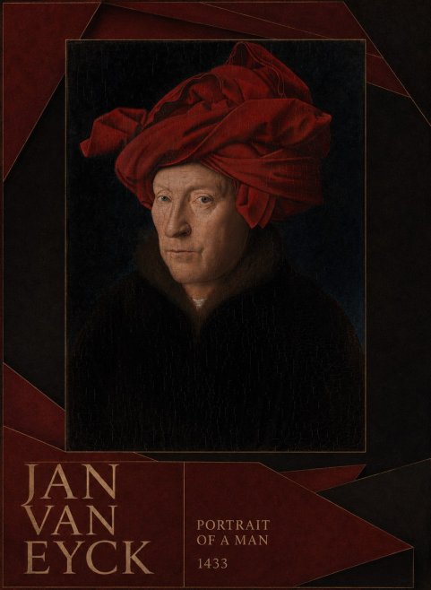 Jan van Eyck Portrait of a Man IV No6 - Plakát
