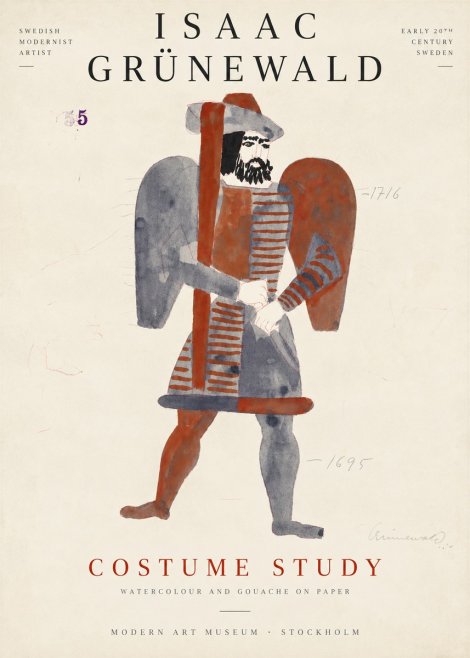 Isaac Grünewald Costume Study VII No6 - Plakát