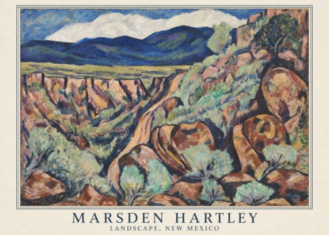 Marsden Hartley Landscape, New Mexico No5 - Plakát