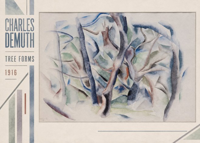 Charles Demuth Tree Forms No2 - Plakát