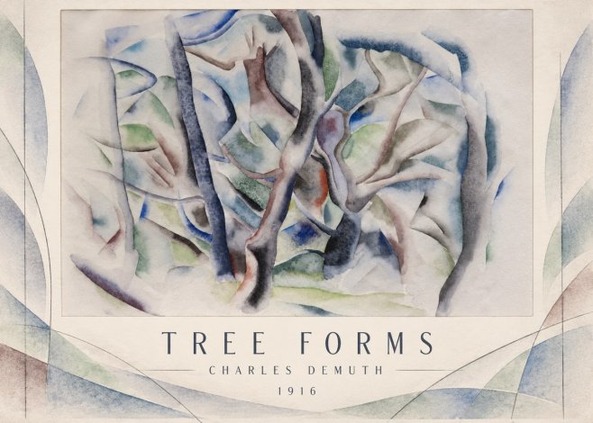 Charles Demuth Tree Forms No3 - Plakát