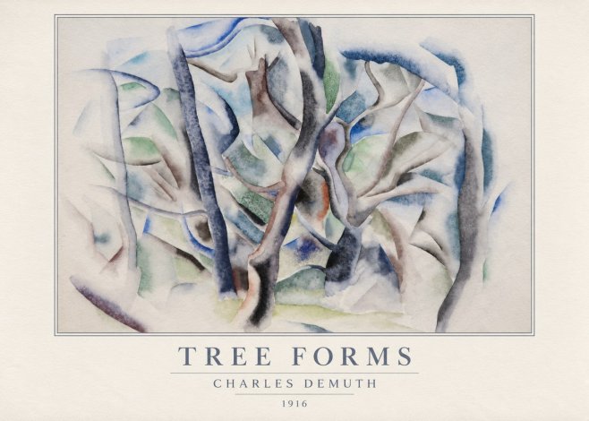 Charles Demuth Tree Forms No5 - Plakát