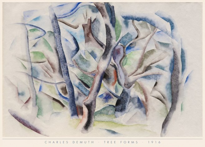 Charles Demuth Tree Forms No6 - Plakát
