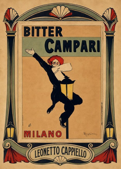 Leonetto Cappiello Bitter Campari II No4 - Plakát