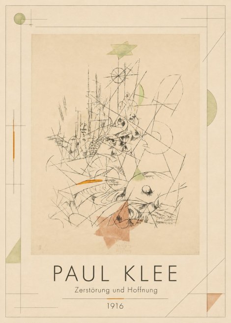 Paul Klee Zerstörung Und Hoffnung II No1 - Plakát