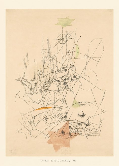 Paul Klee Zerstörung Und Hoffnung II No6 - Plakát